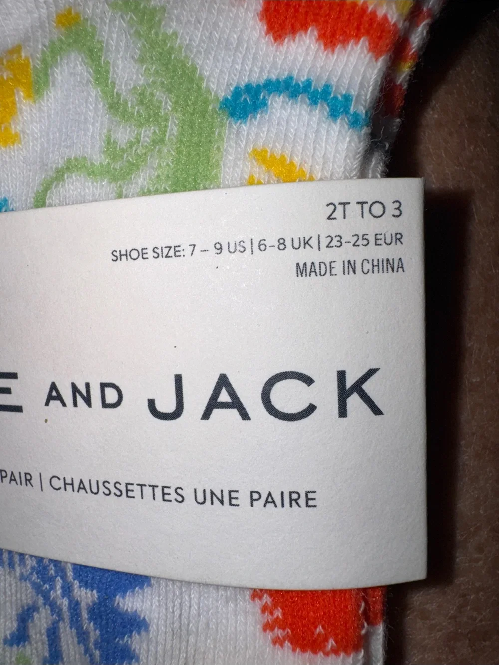 Janie and Jack Dinosaur Patterned, Toddler Crew Socks  NWT